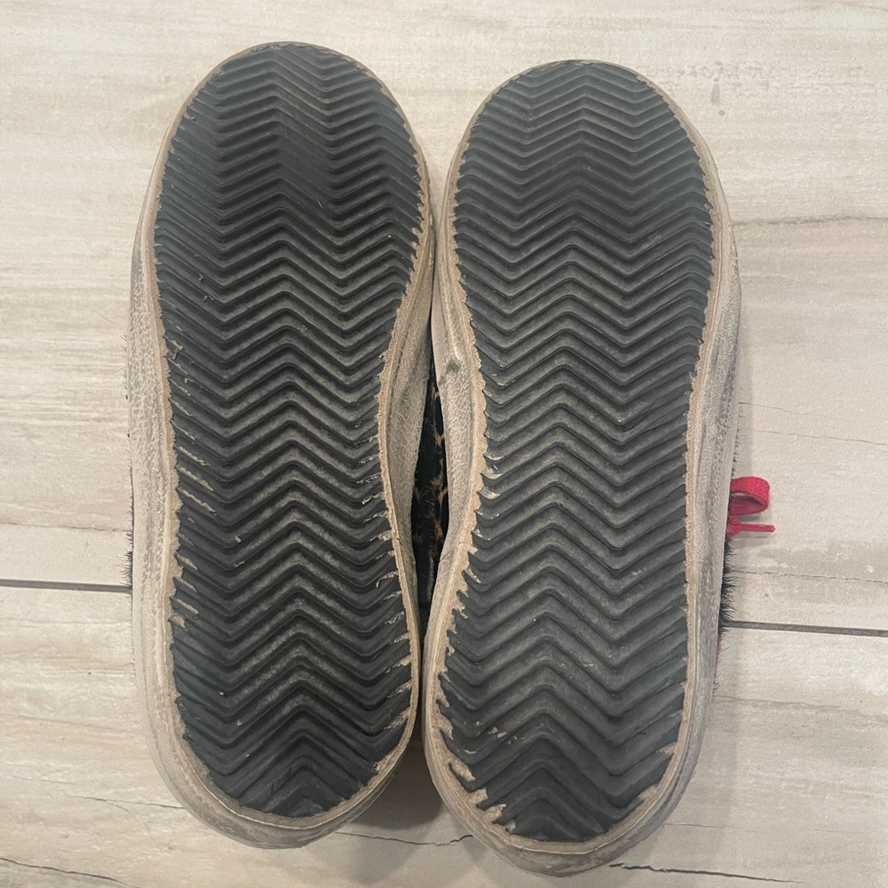 Golden Goose Animalier leopard zebra animal fur shoes 38 7 8 - Picture 9 of 13